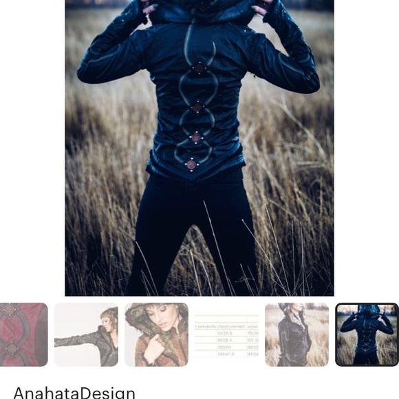 Women's Rainbow leather Serpent  jacket-  handmade - Picture 5 of 5